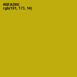 #BFAD0E - Sahara Color Image