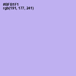 #BFB1F1 - Biloba Flower Color Image