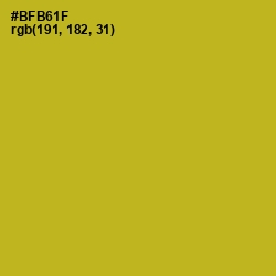 #BFB61F - Sahara Color Image