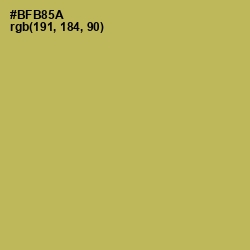 #BFB85A - Olive Green Color Image