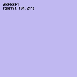 #BFB8F1 - Perano Color Image