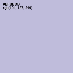 #BFBBDB - Blue Haze Color Image