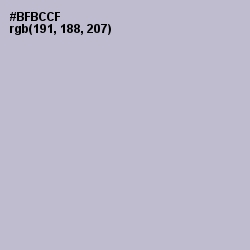 #BFBCCF - French Gray Color Image