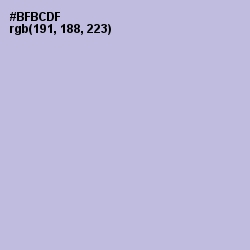 #BFBCDF - Blue Haze Color Image