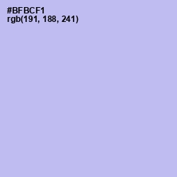 #BFBCF1 - Perano Color Image
