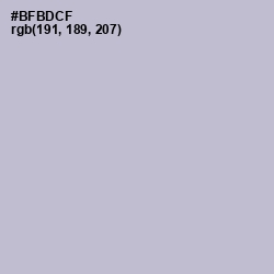 #BFBDCF - French Gray Color Image