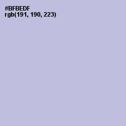 #BFBEDF - Blue Haze Color Image