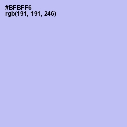 #BFBFF6 - Perano Color Image