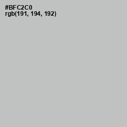 #BFC2C0 - Silver Sand Color Image