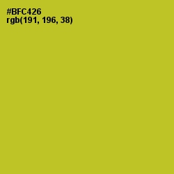 #BFC426 - Key Lime Pie Color Image