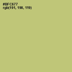 #BFC677 - Wild Willow Color Image