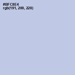 #BFC8E4 - Spindle Color Image