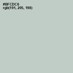 #BFCDC6 - Powder Ash Color Image