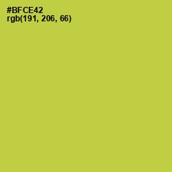 #BFCE42 - Conifer Color Image