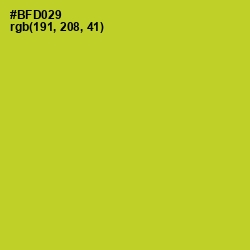 #BFD029 - Key Lime Pie Color Image
