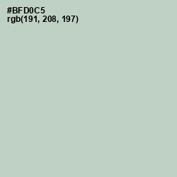 #BFD0C5 - Surf Color Image