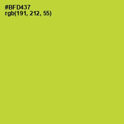 #BFD437 - Key Lime Pie Color Image