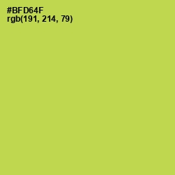 #BFD64F - Conifer Color Image