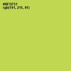 #BFD751 - Conifer Color Image