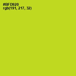 #BFD920 - Key Lime Pie Color Image