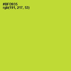 #BFD935 - Key Lime Pie Color Image