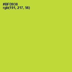 #BFD938 - Key Lime Pie Color Image