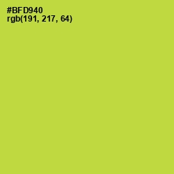 #BFD940 - Conifer Color Image