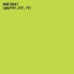 #BFD947 - Conifer Color Image