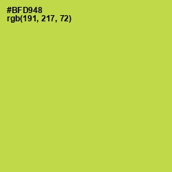 #BFD948 - Conifer Color Image