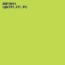 #BFD951 - Conifer Color Image