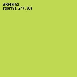 #BFD953 - Conifer Color Image