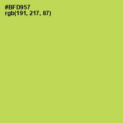 #BFD957 - Conifer Color Image