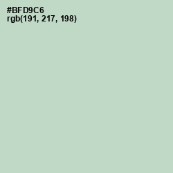 #BFD9C6 - Surf Color Image