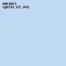 #BFD9F3 - Spindle Color Image