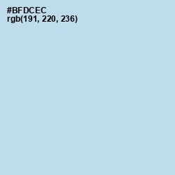 #BFDCEC - Ziggurat Color Image