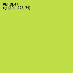 #BFDE47 - Conifer Color Image