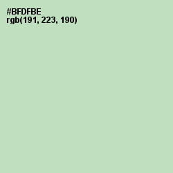 #BFDFBE - Gum Leaf Color Image