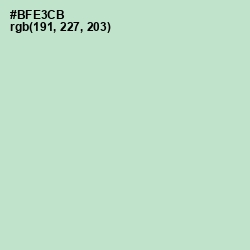 #BFE3CB - Fringy Flower Color Image