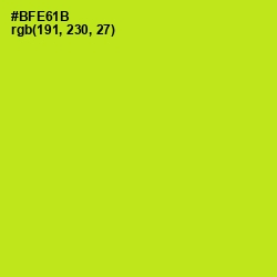 #BFE61B - Inch Worm Color Image