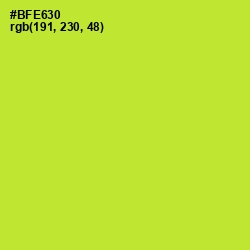 #BFE630 - Green Yellow Color Image