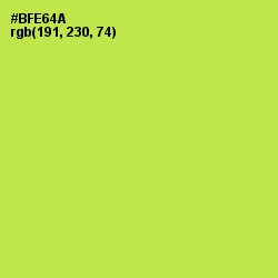 #BFE64A - Conifer Color Image