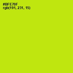 #BFE70F - Inch Worm Color Image