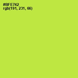 #BFE742 - Conifer Color Image