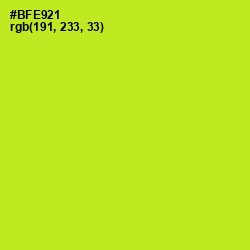 #BFE921 - Green Yellow Color Image