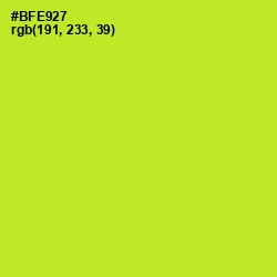 #BFE927 - Green Yellow Color Image