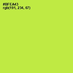 #BFEA43 - Conifer Color Image
