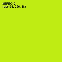 #BFEC12 - Inch Worm Color Image