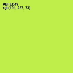 #BFED49 - Conifer Color Image