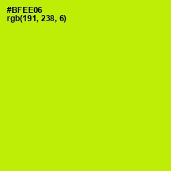 #BFEE06 - Lime Color Image