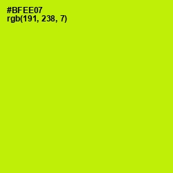 #BFEE07 - Lime Color Image